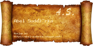 Abel Sudárka névjegykártya